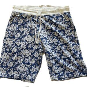 Lauren Essentials Ladies Seepwear Pants Shorts Large Blue Floral